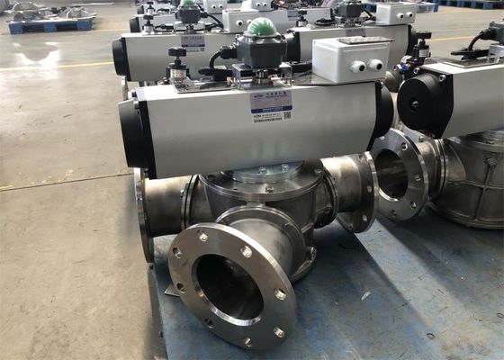 ANSI B16.5 Indoor 0.35Mpa SS316 Flap Diverter Valve