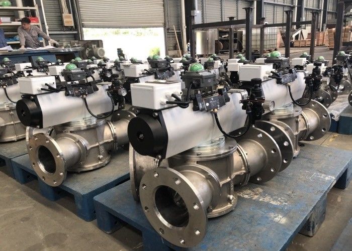 ANSI B16.5 Indoor 0.35Mpa SS316 Flap Diverter Valve