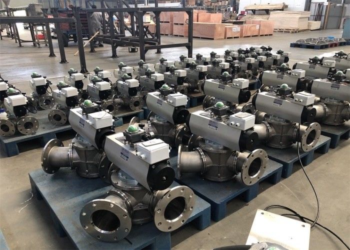 Precision Casting Fully Closed DN100 3 Way Reversing Valve